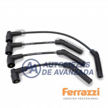 CABLE BUJIA FERRAZZI SILICONA CHEVROLET SPARK 1.0 8V 2008 - 2011 --- MAGNETI MARELLI CC2004MM / NGK SCG02