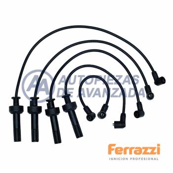 CABLE BUJIA FERRAZZI SILICONA FIAT TEMPRA / TIPO 2.0 16V 1994 --- MAGNETI MARELLI CC2075MM / NGK SCT55