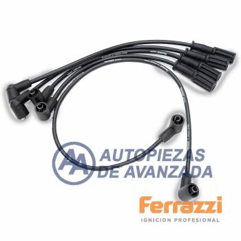 CABLE BUJIA FERRAZZI SILICONA RENAULT 9 / 11 / 12 / 19 1.4 / 1.6  BOBINA 70CM --- MAGNETI MARELLI CC2112MM / BOSCH F00099C518 / GENOUD 10030