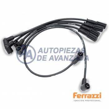 CABLE BUJIA FERRAZZI SILICONA RENAULT 9 1.4 - 1.6 GTL-TXE 1987-1993 / 11 1.4 - 1.6 DESDE 1990 / 12 1.4 - 1.6 1990-1994 / 19 1.6 8V 1993-1999 C3L-C2L --- MAGNETI MARELLI CC2112MM / BOSCH F00099C518 / GENOUD 10030