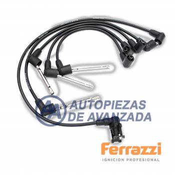 CABLE BUJIA FERRAZZI SILICONA PEUGEOT 505 2.0 GR / SR (CARBURADO) 1982-1985 XN1 BOBI --- MAGNETI MARELLI CC2316MM / BOSCH F00099C571