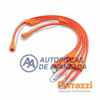 CABLE BUJIA FERRAZZI COMPETICION PEUGEOT 504 - 1969-1999 - XN1 / XM7 A --- MAGNETI MARELLI CC2312MM / NGK SCP03 / BOSCH F00099C574