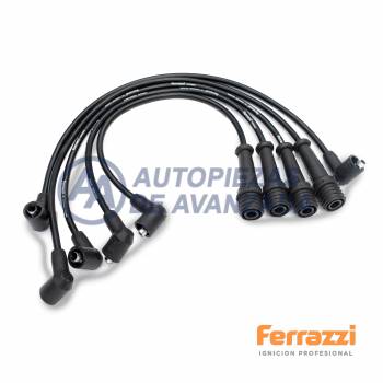 CABLE BUJIA FERRAZZI SILICONA PEUGEOT 505 2.2 SRI 1991-1995 - RENAULT ZDJL --- MAGNETI MARELLI CC2128MM / BOSCH F00099C572
