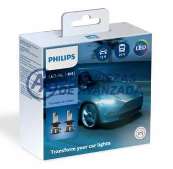 LAMPARA LED PHILIPS ULTINON ESSENTIAL LED H4 11342 UE2 (PRECIO CAJA 2 UNIDADES) --- OEM 318831
