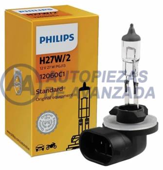 LAMPARA HALOGENA PHILIPS STANDARD H27W/2 12060 12V 27W PGJ13 (PRECIO CAJA UNIDAD) --- OEM 52857130