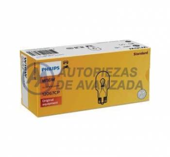 LAMPARA HALOGENA PHILIPS STANDARD W16W 12067 12V 16W W2 1X9 5D (PRECIO UNIDAD CAJA 10 UNIDADES) --- OEM 48272328
