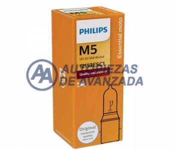 LAMPARA HALOGENA PHILIPS STANDARD M5 12152 ES 12V 35/35W BA20D HALOGENA (PRECIO BLISTER 2 UNIDADES) - - 53254860 ---