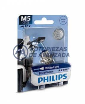 LAMPARA HALOGENA PHILIPS BLUEVISION M5 12153 BV 12V 35/35W P15D251 BLUEVISION (PRECIO BLISTER UNIDAD) --- OEM 35006730