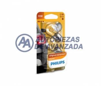 LAMPARA HALOGENA PHILIPS STANDARD P21W 12498 12V (PRECIO POR UNIDAD / VENTA POR CAJA 10 UNIDADES) --- OEM 5549130 49078073
