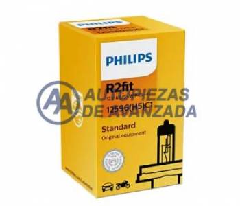 LAMPARA HALOGENA PHILIPS STANDARD H4 (H5) 12596 12V 60/55W P45T-41 (PRECIO POR UNIDAD / CAJA UNIDAD) --- OEM 51226630