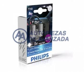 LAMPARA HALOGENA PHILIPS BLUEVISION T4W 12929 BV 12V BLUEVISION (PRECIO BLISTER 2 UNIDADES) --- OEM 31031630