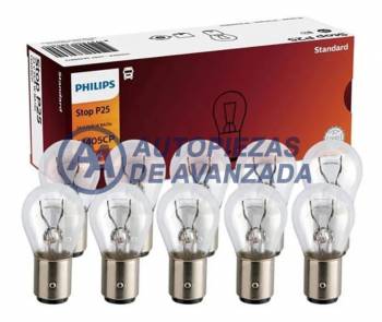 LAMPARA PHILIPS STANDARD STOP P25 13405 24V 21/5W BA15D (PRECIO UNIDAD CAJA 10 UNIDADES) --- 38459873