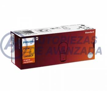 LAMPARA HALOGENA PHILIPS STANDARD P21W 13498 24V 21W (PRECIO UNIDAD CAJA 10 UNIDADES) --- OEM 48415473