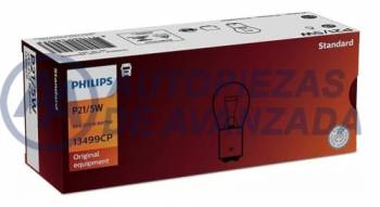 LAMPARA HALOGENA PHILIPS STANDARD P21/5W 13499 24V (PRECIO UNIDAD CAJA 10 UNIDADES) --- OEM 48424673