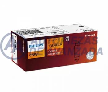 LAMPARA HALOGENA PHILIPS STANDARD C5W 13844 24V TUBULAR (PRECIO UNIDAD CAJA 10 UNIDADES) --- OEM 48197973