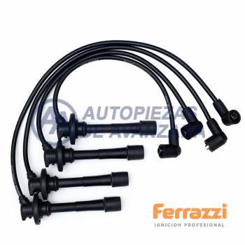 CABLE BUJIA FERRAZZI SILICONA TOYOTA COROLLA 1.6 16V 1987-1994 4AF --- MAGNETI MARELLI CC2210MM