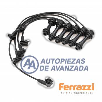 CABLE BUJIA FERRAZZI SILICONA TOYOTA SUPRA 3.0 24V TURBO 89-93 7MGTE CABLE 5MM