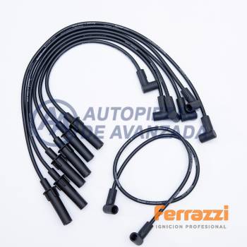 CABLE BUJIA FERRAZZI SILICONA CHRYSLER DAKOTA SPORT 3.9 V6 1993> --- MAGNETI MARELLI CC2225MM / NGK SCC11
