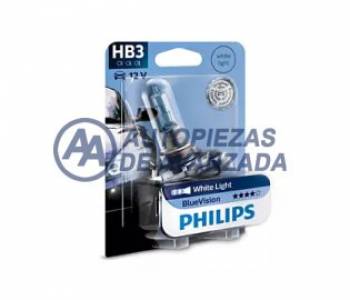 LAMPARA HALOGENA PHILIPS BLUEVISION HB3 9005 BV+ 12V 65W P20D BLUEVISION (PRECIO POR UNIDAD / BLISTER UNIDAD) --- OEM 53092630
