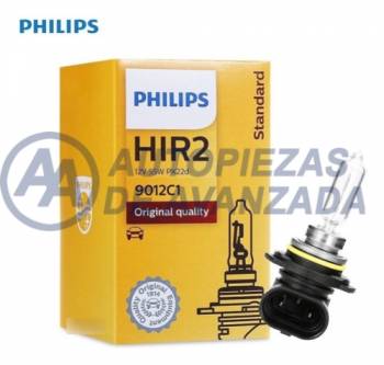 LAMPARA HALOGENA PHILIPS STANDARD HIR2 9012 12V 55W PX22D (PRECIO CAJA UNIDAD) --- OEM 47730