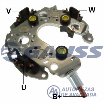 PLACA DENSO GAUSS TOYOTA COROLLA GLI 1.8 16V 2014-> --- ALTERNATOR DENSO 104210-7020 TOYOTA 27060-0T320