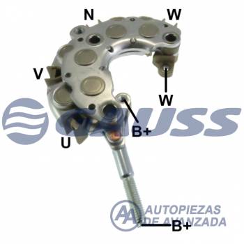PLACA DENSO GAUSS TOYOTA CAMRY 2.2L 70A CELICA 2.2L 70A MR2 LIFAN MODELOS 320/620 2010-> --- ALTERNATOR DENSO 101211-9980 1002115020 1002116390 1002116440 1002115110 1002116460 100211644 / LIFAN 481-3701100A 1FZ198