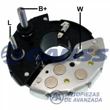 PLACA ISKRA GAUSS VALTRA BM BH MASSEY FERGUSON MFE360 NEW HOLLAND TC57 TC59 TC5070 TC5090 - - ISKRA 16907048 876040114 85150400 / MAHLE MGX1089 / CODIGO ALT. ISKRA 11203540 11204311