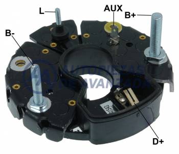 PLACA BOSCH GAUSS MERCEDES BENZ SCANIA VOLVO CAMIONES Y OMNIBUS. ALTERNADORES BOSCH 28V. TERMINAL B- M6 TERMINAL D+M4 --- BOSCH 1127319560 1127320543 1127320361 1127320379 1127320388 1127320395 1127320653 1127320655 1127320959 FORD 83DB10304AA M. BENZ 1543316 1544716 1546616 1546916 11541216 11541516 SCANIA 1314207 1342386 424968 WAI IBR340 NOSSO PRB320543