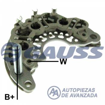 PLACA DELCO GAUSS CHEVROLET AVEO L4 1.6L 1.6D 2004->2008 --- TRANSPO DR2910 ALT DELCO 96408588 GM 96540542 96838439 96954113