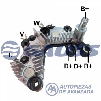 PLACA VALEO GAUSS KIA PICANTO 1.0 2008--> --- ALT VALEO 2655517 600028 KIA 37300-02551 / NOSSO PRV655517