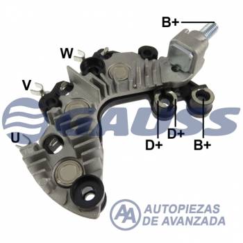 PLACA VALEO GAUSS KIA PICANTO EX 1.0 2012-> HYUANDAI I10 1.2 2008>2010 I20 1.2 2008>2010 IX20 1.4 2010 IX20 1.6 2010 PEUGEOT 206 --- ALT VALEO 2619399 2609885A KIA/HYUNDAI 37300-04030 37300-04010