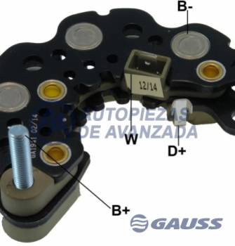 PLACA DELCO REMY GAUSS MARINE CRUSADER HYSTER INDMAR PLEASURECRAFT  CON TERMINAL DE FASE --- DELCO 19020604 19020608 19020609 19020614 19020615