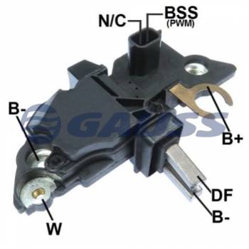 REGULADOR BOSCH GAUSS RENAULT CLIO III 1.4 16V 2005->2010 CLIO III 1.5 2005->2010 CLIO III 1.6 16V 2005->2010 - FLUENCE --- BOSCH F00M145321 F00M144131 F00M145304 TRANSPO IB321 NOSSO RNB144131