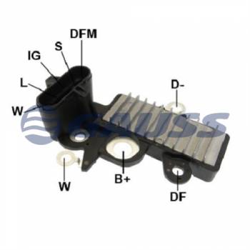 REGULADOR DELCO GAUSS MERCEDES BENZ ACTROS 1996->04 ECONIC AXOR AXOR 2 ATEGO ATEGO 2 --- DELCO 10514591 10535656 TRANSPO DE1338