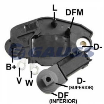 REGULADOR VALEO GAUSS CITROEN BERLINGO 1.1 /1.4 /1.9 (DIESEL /NAFEA) 199 -> XSARA 1.4 /1.6 199 -> C15 DIESEL 200 -2005 PEUGEOT 206 1.1 /1.4 /1.6 /2.0 199 -> - - VALEO 593419 2542549B NOSSO RNV593419