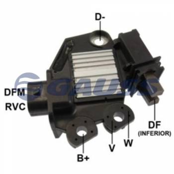 REGULADOR DE VOLTAJE GAUSS GM AGiLE- CAPTiVA- CAMARO- MONTANA 2010>2014- CORSA CLASSiC 2014> --- Alternator VALEO SG93B111- 2606873- 25946766