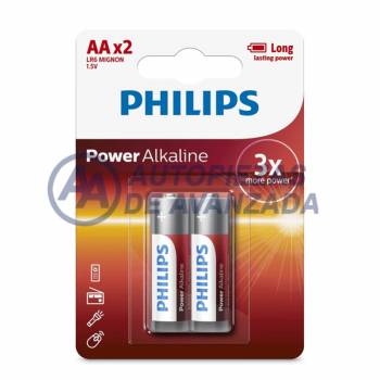 PILA ALCALINA PHILIPS AA POWER ALKALINE BLISTER X2