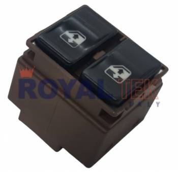 TECLA ALZACRISTALES ROYALTEK FIAT UNO / DUNA -- DOBLE - RETROILUMINACION COLOR AZUL --- OEM 90811400