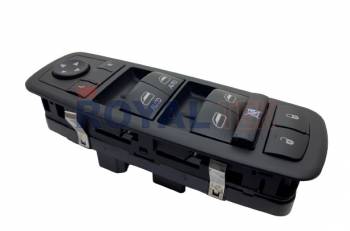TECLA ALZACRISTALES ROYALTEK  GRAND CARAVAN -- BASTIDOR COMPLETO CON COMANDO DE ESPEJOS - RETROILUMINACION COLOR AZUL --- OEM 68110866AA 68110866AB 68298866AA DWS1711