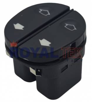 TECLA ALZACRISTALES ROYALTEK FORD FIESTA -- DOBLE - RETROILUMINACION COLOR AZUL --- OEM 96FG14529BC