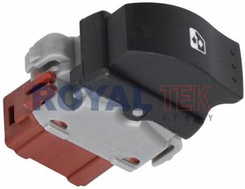 TECLA ALZACRISTALES ROYALTEK RENAULT MASTER II -- TECLA SIMPLE FICHA MARRON 6 PINES - RETROILUMINACION COLOR NARANJA --- OEM 8200242600