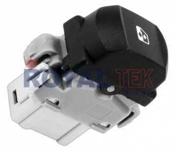 TECLA ALZACRISTALES ROYALTEK RENAULT MEGANE -- TECLA SIMPLE FICHA 6 PINES - RETROILUMINACION COLOR NARANJA --- OEM 8200315013