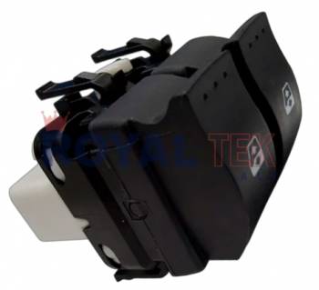 TECLA ALZACRISTALES ROYALTEK RENAULT DUSTER / LOGAN / SANDERO / KANGOO -- TECLA DOBLE FICHA 10 PINES - RETROILUMINACION COLOR NARANJA --- OEM 8200108273