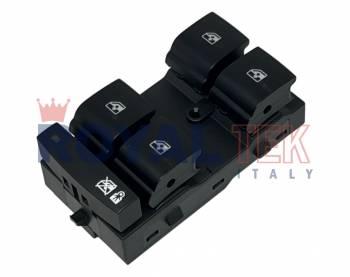TECLA ALZACRISTALES ROYALTEK CHEVROLET ONIX / PRISMA / CRUZE -- BASTIDOR COMPLETO FICHA 8 PINES - RETROILUMINACION COLOR AZUL --- OEM 13305373 20838852 20917599 25983673