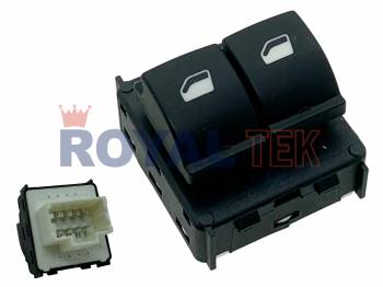 TECLA ALZACRISTALES ROYALTEK PEUGEOT 208 CITROEN CACTUS / SIN ONE TOUCH / DOBLE LADO IZQUIERDO ---