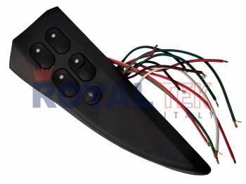 TECLA ALZACRISTALES ROYALTEK CHEVROLET CORSA CLASSIC CUADRUPLE CON BLOQUEO PUERTAS TRASERAS --- OEM 93235100