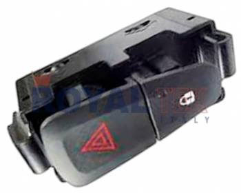 TECLA BALIZA ROYALTEK RENAULT LOGAN / KANGOO / SANDERO -- CON BLOQUEO DE PUERTAS / FICHA 6 PINES --- OEM 252905668R