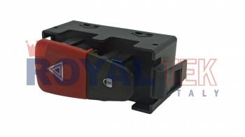 TECLA BALIZA ROYALTEK RENAULT FLUENCE / SANDERO -- CON BLOQUEO DE PUERTAS / FICHA 6 PINES --- OEM 252100502R