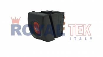 TECLA BALIZA ROYALTEK CHEVROLET CORSA -- FICHA 7 PINES SIN ALARMA / COLOR NEGRO --- OEM 93253179 09138045 90436896 6240140