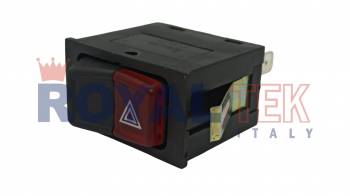 TECLA BALIZA ROYALTEK VOLKSWAGEN GACEL / GOL / SAVEIRO / QUANTUM -- FICHA 7 PINES --- OEM 81255050760 161953235 161953235A 161953235B ZBC95323505